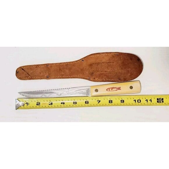 Kabar 1382 USA Fillet Knife With Leather Sheath - Picture 8 of 8